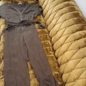 Rayon Polyester Green Elegant  Jumpsuit